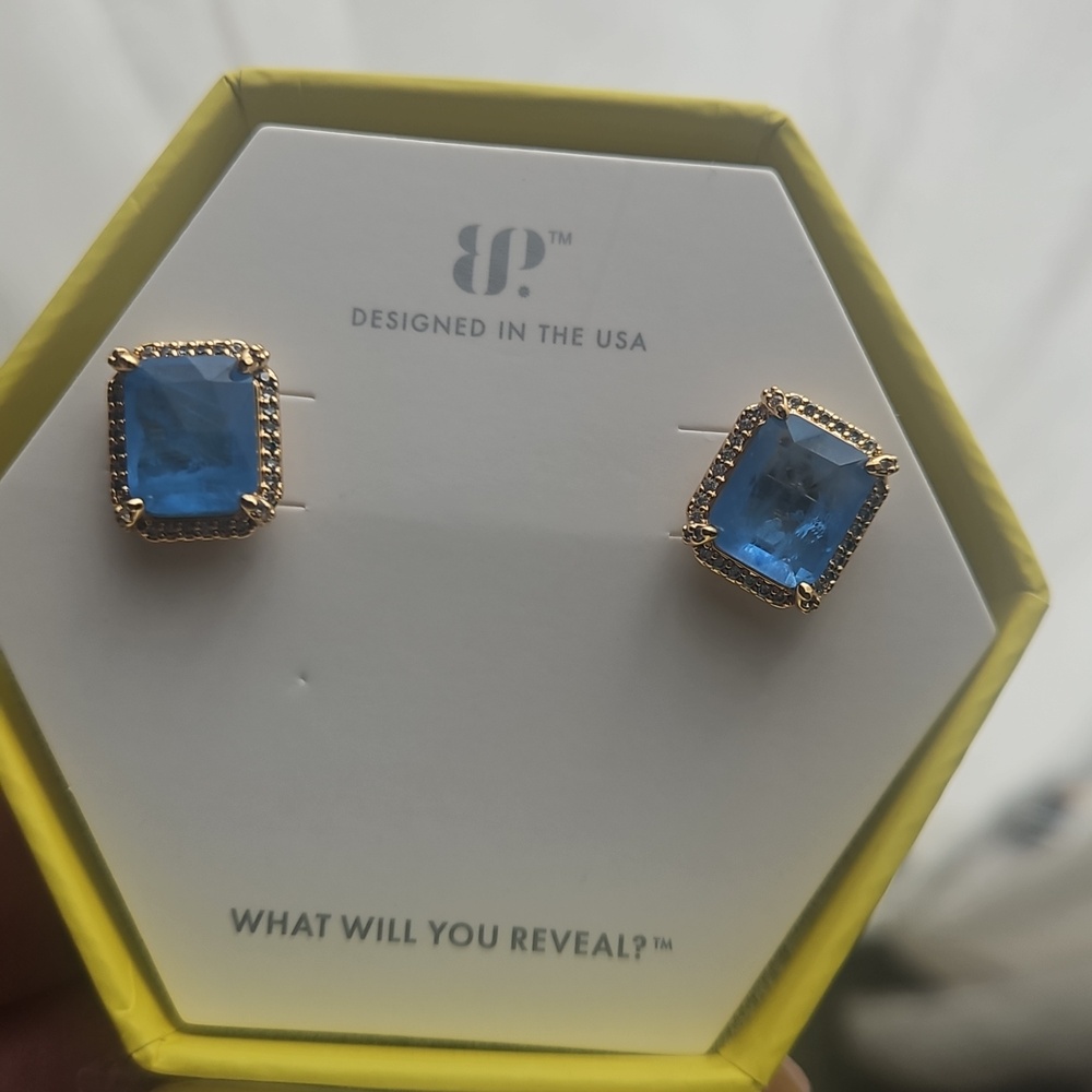 BOMB PARTY ~ "Warm Sands" Stud Earrings ~ New In Box